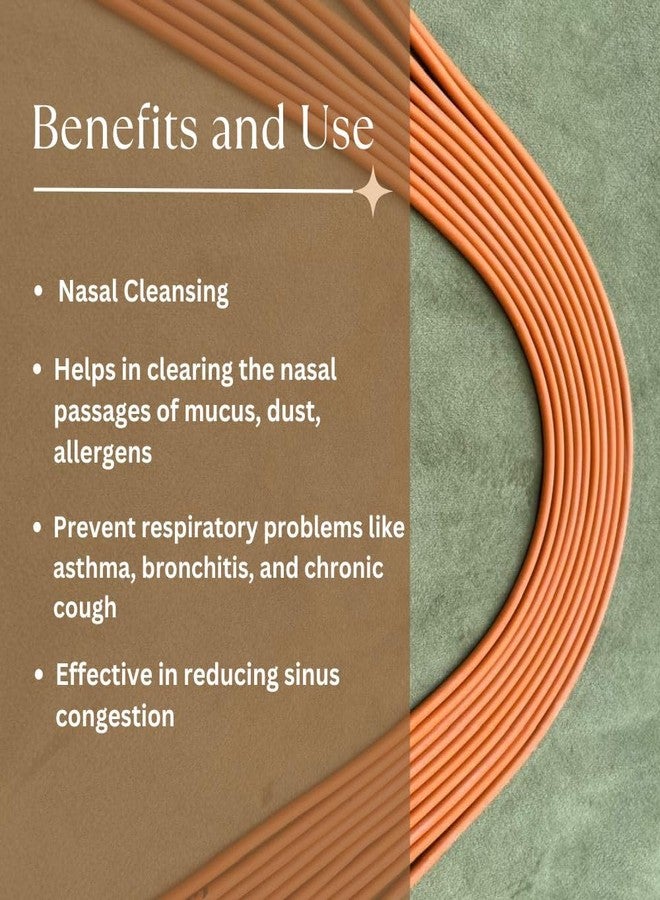 Luvottica Rubber Sutra Neti for Nasal Cleaning - Natural Sinus Relief & Hygiene Tool | Easy-to-Use, Effective Neti Thread for Clear Breathing & Nasal Irrigation (Size: 3 No), Set of 5 - Image 3